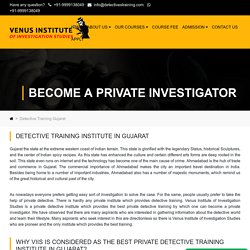 If you want to work as a private investigator in India, contact us.