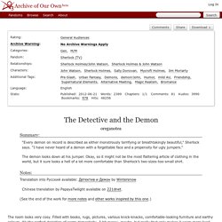 The Detective and the Demon - oreganotea - Sherlock (TV