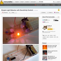 Simple Light Detector with Sensitivity Control