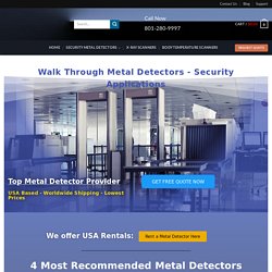 Best Walk Through Metal Detectors - Security Metal Detector