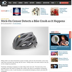 Stick-On Censor Detects a Bike Crash as it Happens