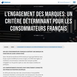 L’engagement des marques: Un critère déterminant pour les consommateurs français