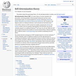 Self-determination theory