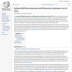 Indian Self-Determination and Education Assistance Act of 1975