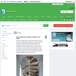 How to Determine the Shapes of Stairs for Your Home?