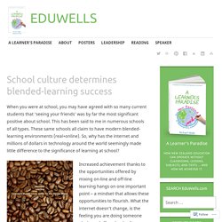 School culture determines blended-learning success – EDUWELLS