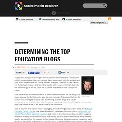 The Top Education Blogs