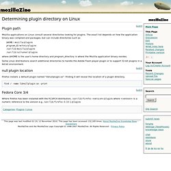 Determining plugin directory on Linux