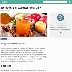 How to Detox With Apple Cider Vinegar Diet?