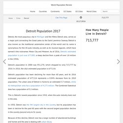 Detroit Population 2016 - World Population Review