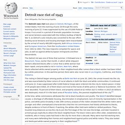 Detroit race riot of 1943 - Wikipedia
