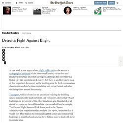 Detroit’s Fight Against Blight