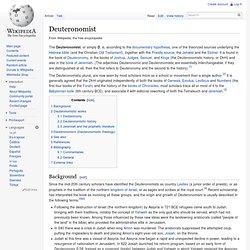 Deuteronomist