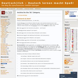 B1 « Deut(sch)lich – Deutsch lernen macht Spaß!