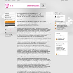 European launch of Firefox OS Smartphone at Deutsche Telekom - Aurora