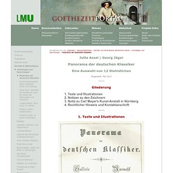 Panorama der deutschen Klassiker - Das Goethezeitportal