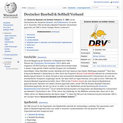 Deutscher Baseball & Softball Verband