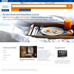 Deutscher Hotelführer - die offiziellen Hotelsterne der Deutschen Hotelklassifizierung