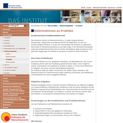 Praktika - Deutsches Institut für Menschenrechte