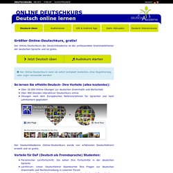 Online Deutschkurs - Online Deutsch lernen