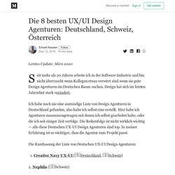 Liste von UX Design Agenturen