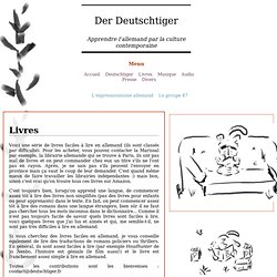 Der Deutschtiger. Sélection de livres facile à lire en allemand