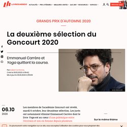 La deuxième sélection du Goncourt 2020...