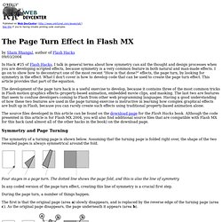 Web DevCenter: The Page Turn Effect in Flash MX