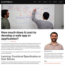 How much does it cost to develop a web app or application? - Otreva