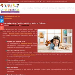 How to Develop Decision-Making Skills in Children