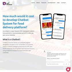 How much it will cost to develop a chatbot system for Food delivery platform