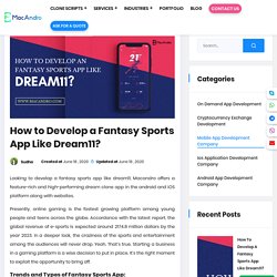 How to Develop a Fantasy Sports App Like Dream11
