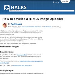 How to develop a HTML5 Image Uploader