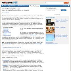 How to Develop iPad Apps - iOS Development