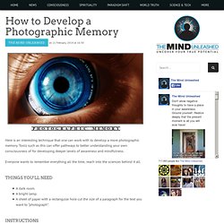 How to Develop a Photographic Memory