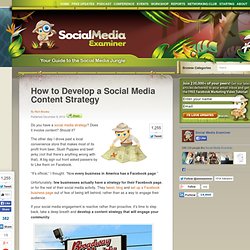 How to Develop a Social Media Content Strategy