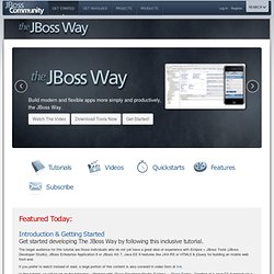 Develop - the JBoss Way