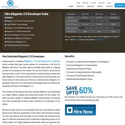Hire Magento2 Developer India, USA, UK- AResourcePool