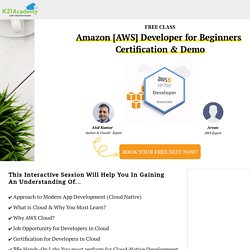 Amazon Developer For Beginners, Certification & Demo