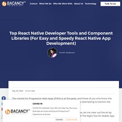 Top React Native Developer Tools and Component Libraries.