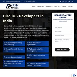 iPhone App Development Company India & USA