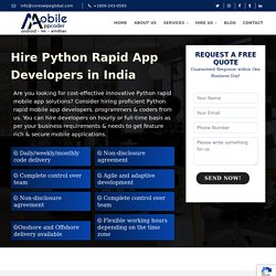 Python App & Web Development Company India