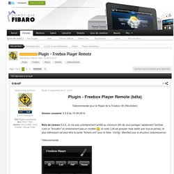 [Plugin Developer] Plugin - Freebox Player Remote - Plugins Developpeur