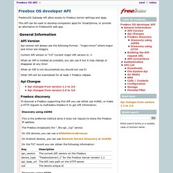 OS developer API — Freebox 2.0.0 documentation
