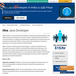 Hire Java Developer India