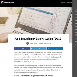App Developer Salary Guide (2018)