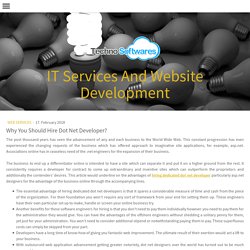 Why You Should Hire Dot Net Developer?