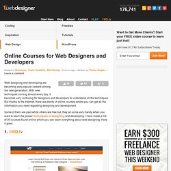 Online Courses for Web Designers and Developers