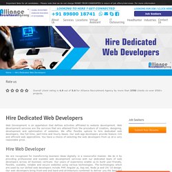 Hire Dedicated Web Developers - Hire Affordable Web Programmer