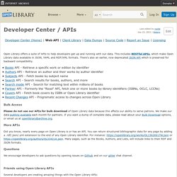 Developers / API